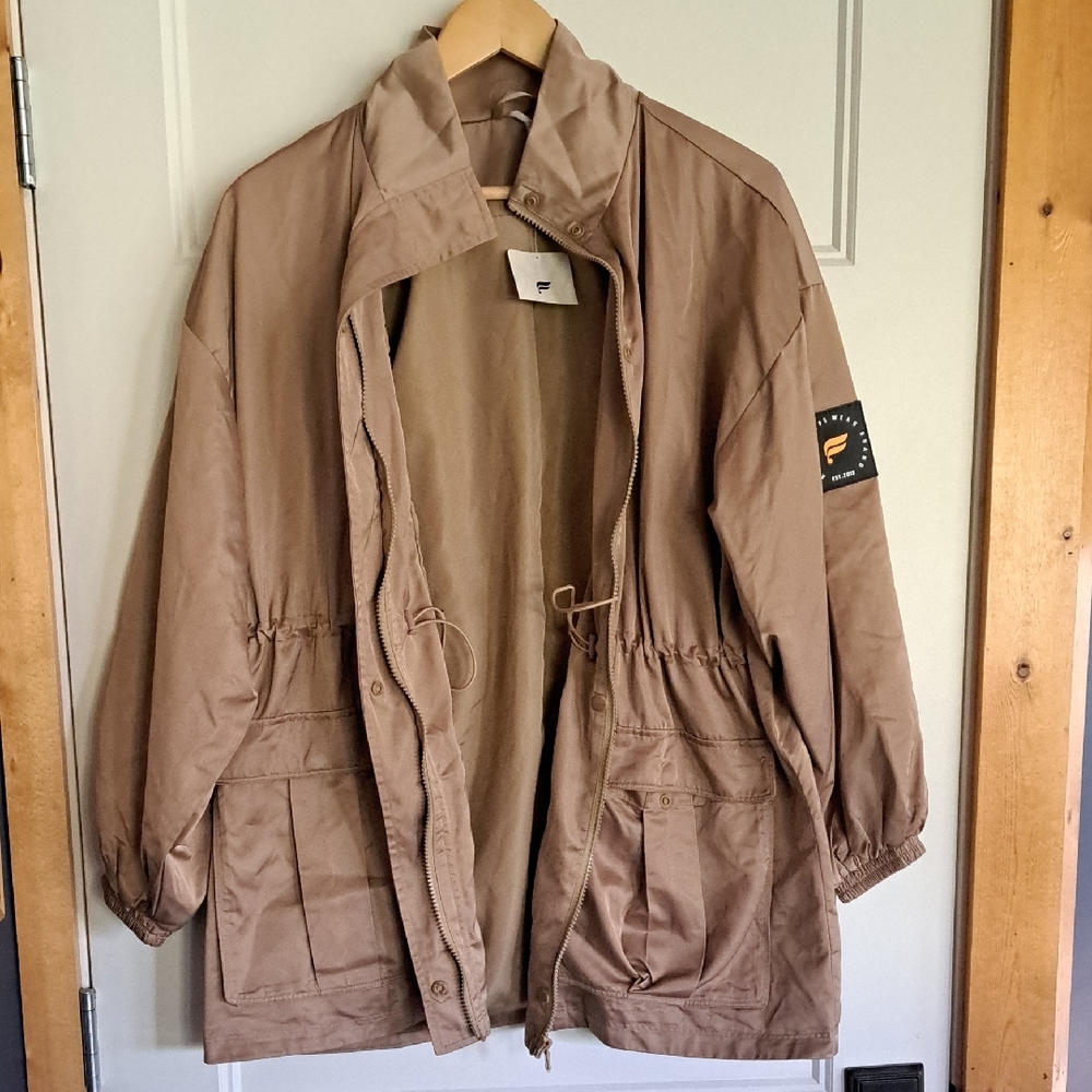 Fabletics Women's Light Brown Utility Jacket
